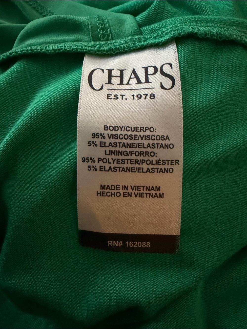 NEW Chaps by Ralph Lauren Size Medium Emerald Green Short Sleeve Dress - Picture 8 of 8
